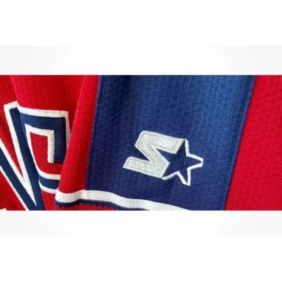 Vintage STARTER Atlanta Braves MLB STITCHED RED Jersey Men’s Sz-M - Picture 6 of 11